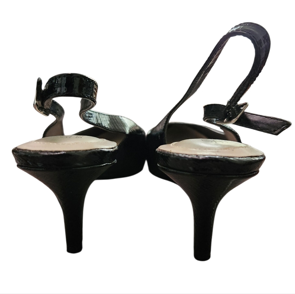 Alfani Heels Women's Step 'N Flex Babbsy Pointed Toe Slingback Pumps Black 7.5 - Picture 6 of 11